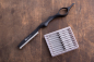 Preview: RAZOR/Stylingmesser,SIFTER, Ergoform, schwarz, hochwertige Qualität, Aluminiumguß, inclusive 10 Ersatzklingen